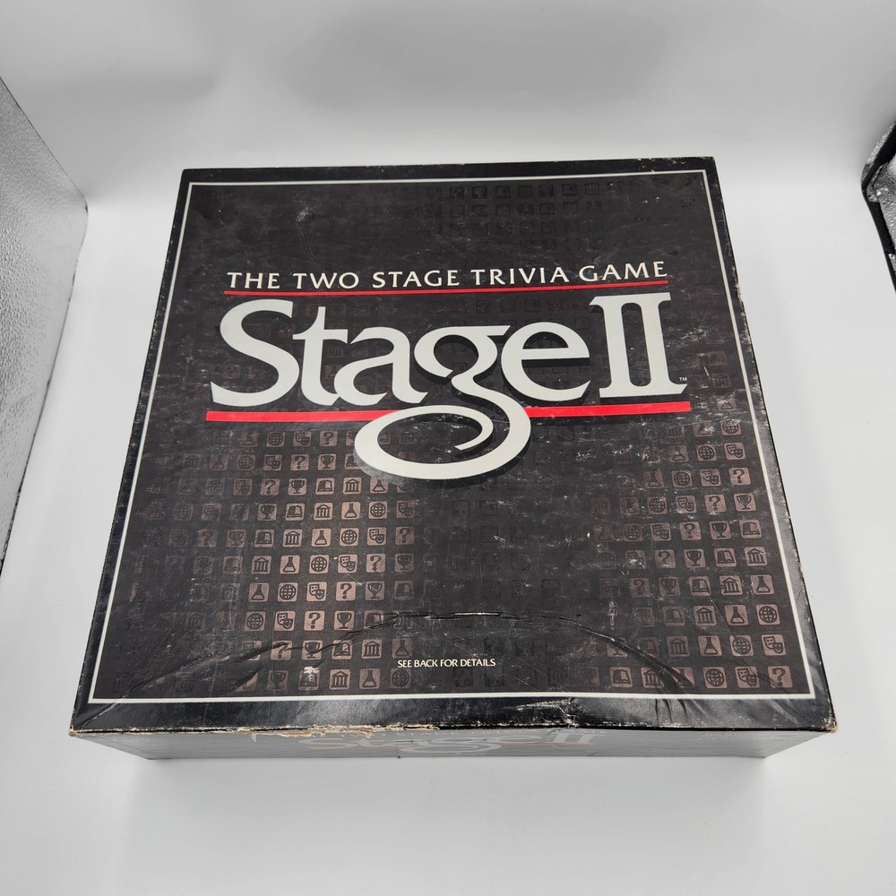Milton Bradley Stage II The Two‎ Stage Trivia Game Complete Thinking Vintage